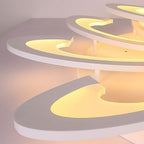 Modern Aluminum Pinwheel Ceiling Light