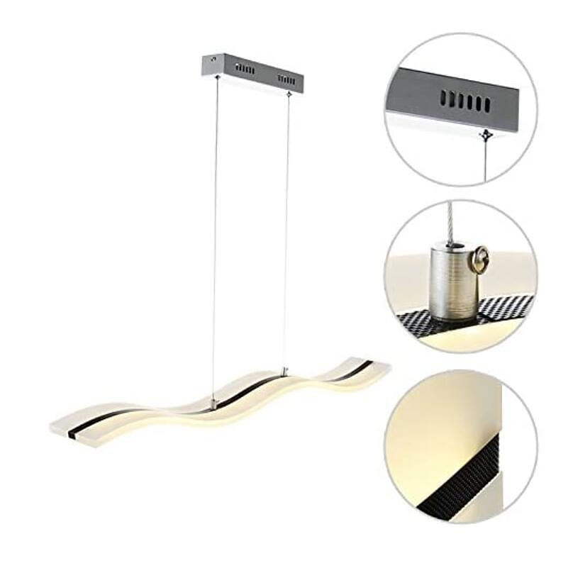 Modern Acrylic Wave Pendant Light