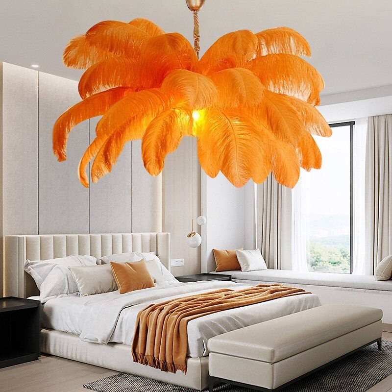 Glam Feather Feather Pendant Light