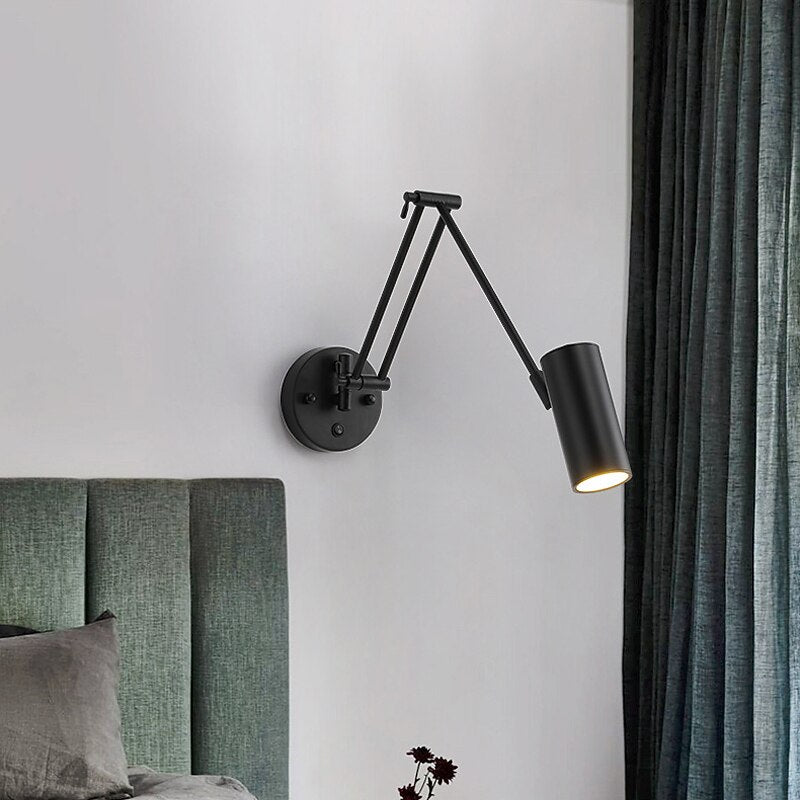 Industrial Metal Swing-Arm Wall Light