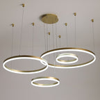 Moderner Metallring-Kronleuchter