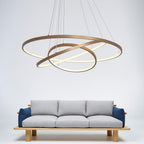 Moderne Metallring-Pendelleuchte