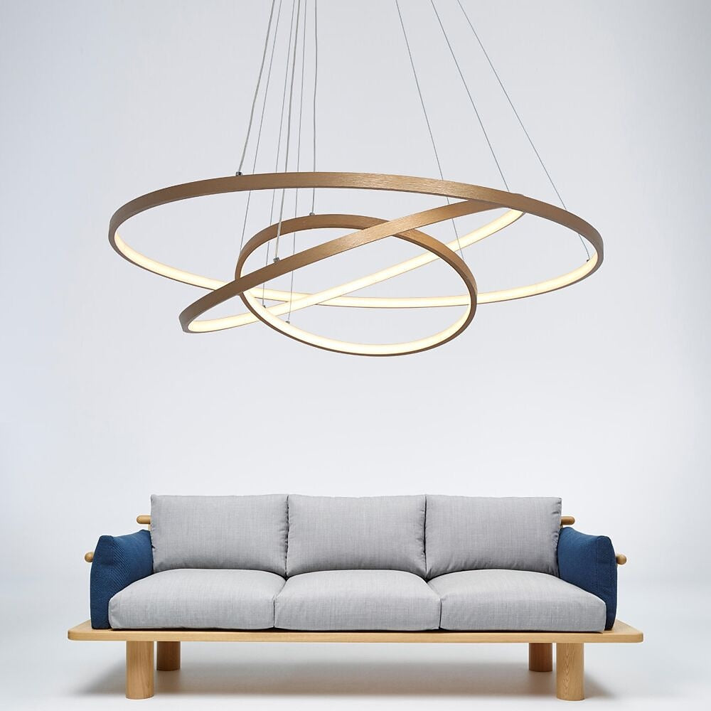 Modern Metal Ring Pendant Light