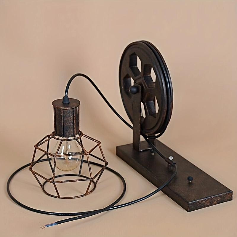 Modern Metal Pulley-Lantern Wall Light