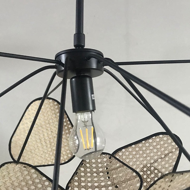 Rustic Metal Petal Pendant Light