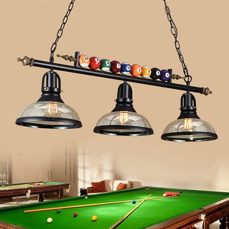 Industrial Glass Dome Pendant Light