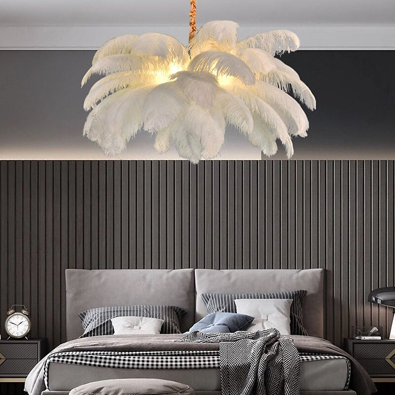 Glam Feather Feather Pendant Light