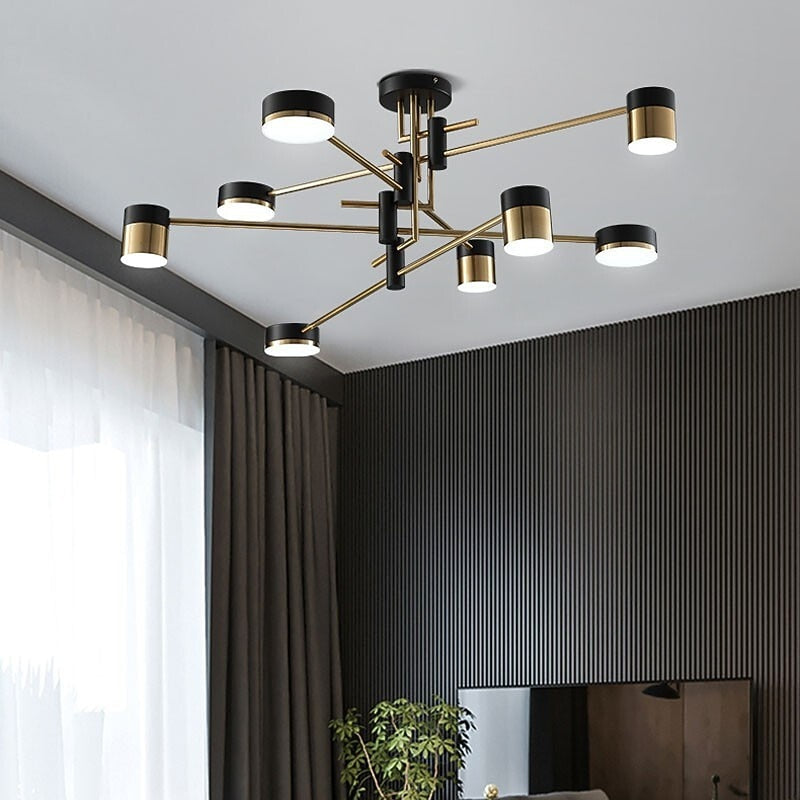 Modern Geometric Sputnik LED Chandelier