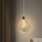 Glam Glas Ring Pendelleuchte