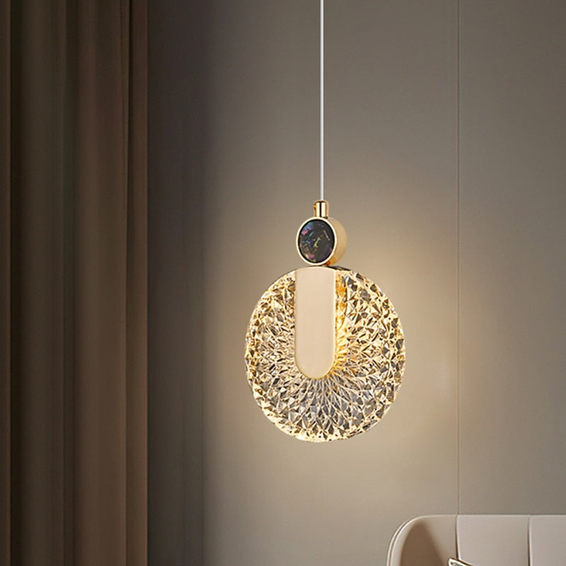 Glam Glass Ring Pendant Light