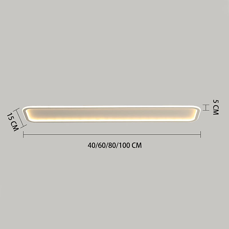 Modern Metal Linear Ceiling Light
