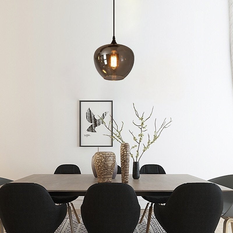 Modern Glass Globe Pendant Light