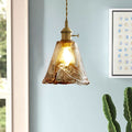 Modern Glass Drum Pendant Light