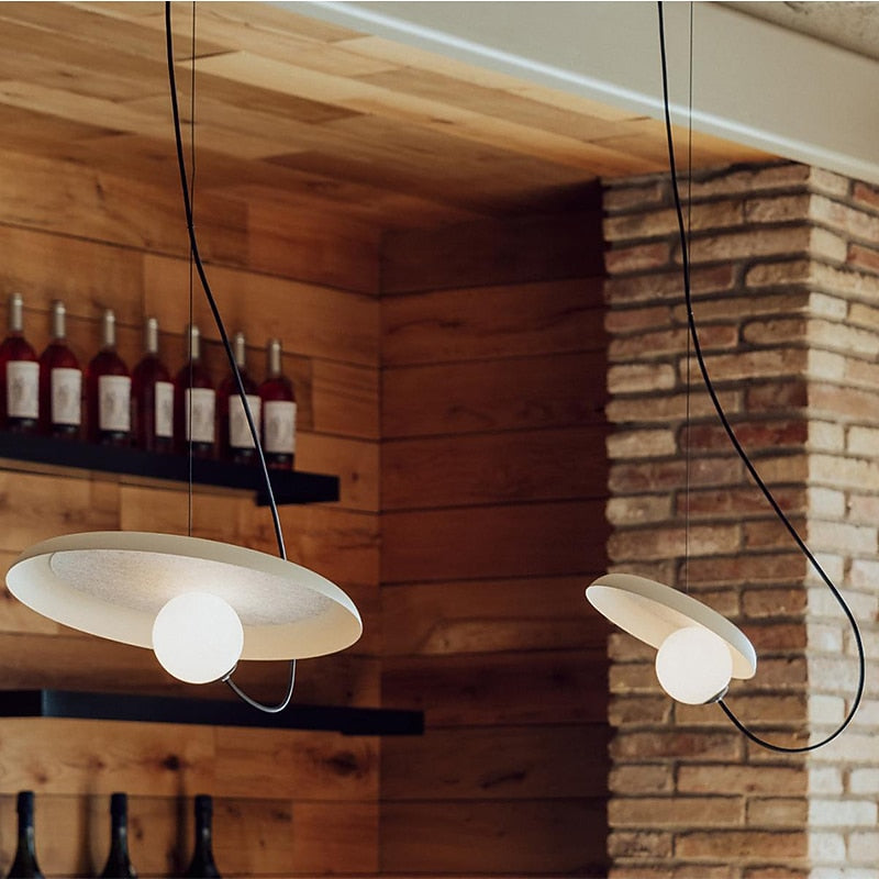 Modern Metal Disc Pendant Light