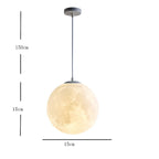 Moderne Metall-Mond-Deckenleuchte