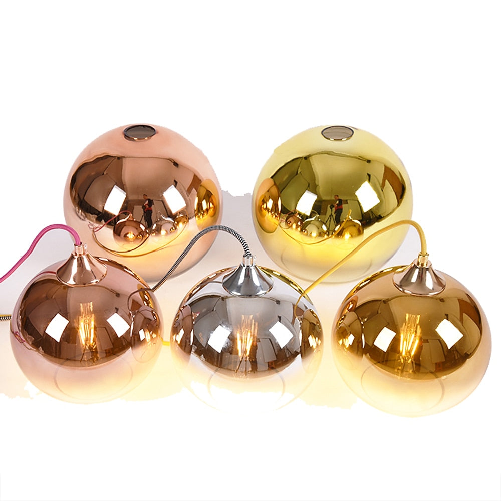 Modern Glass Globe Pendant Light