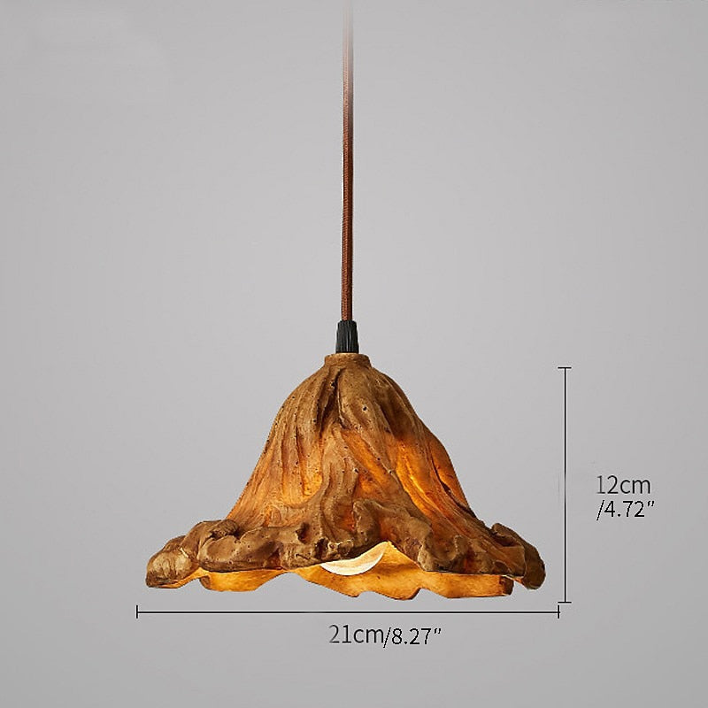 Wabi-Sabi Resin Organic Pendant Light