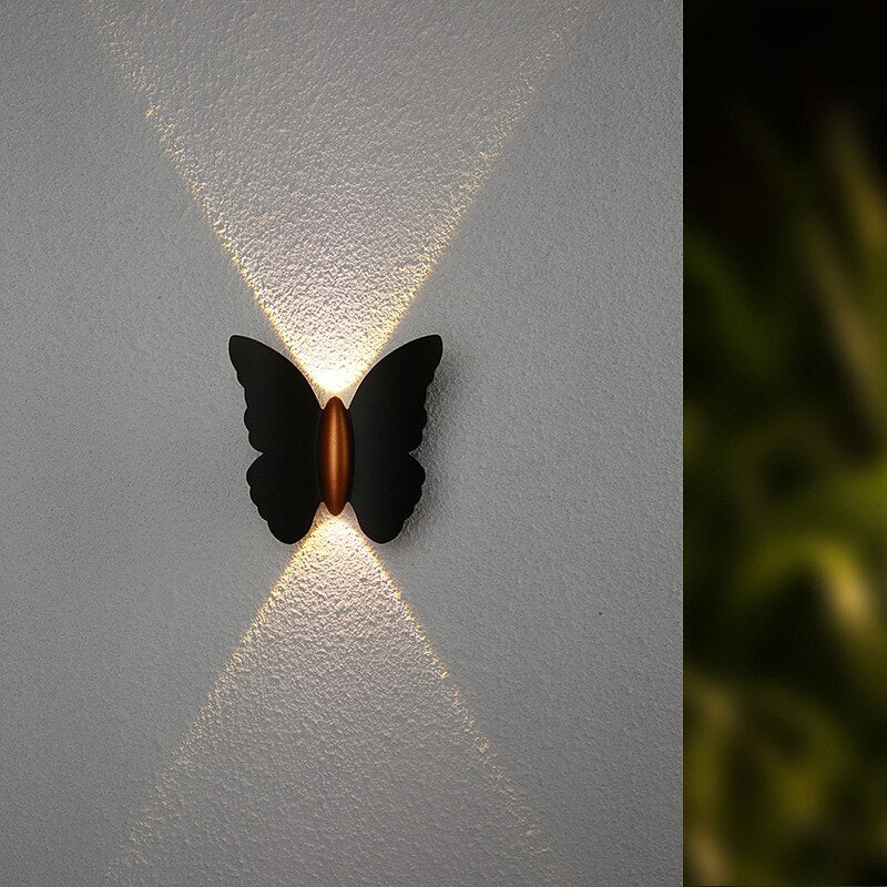 Modern Metal Butterfly Wall Light