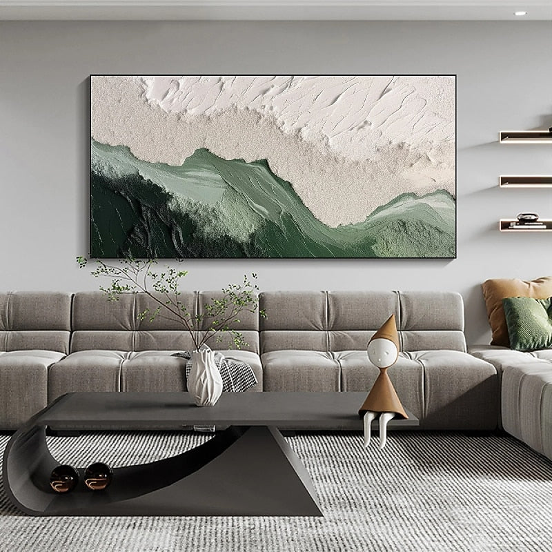 Neutral Tone 3D Textured Abstract Painting