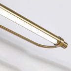 Lineare Retro-Waschtischleuchte aus Metall