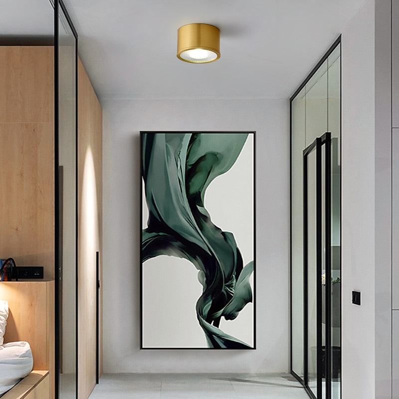 Modern Metal Cylinder Ceiling Light