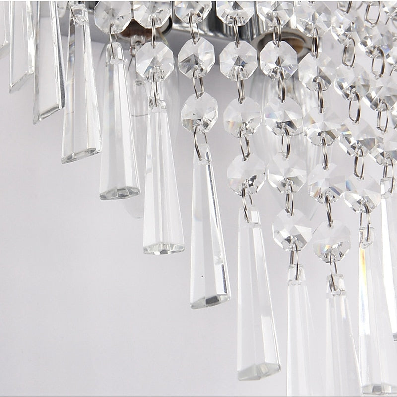 Glam Crystal Cascade Wall Light