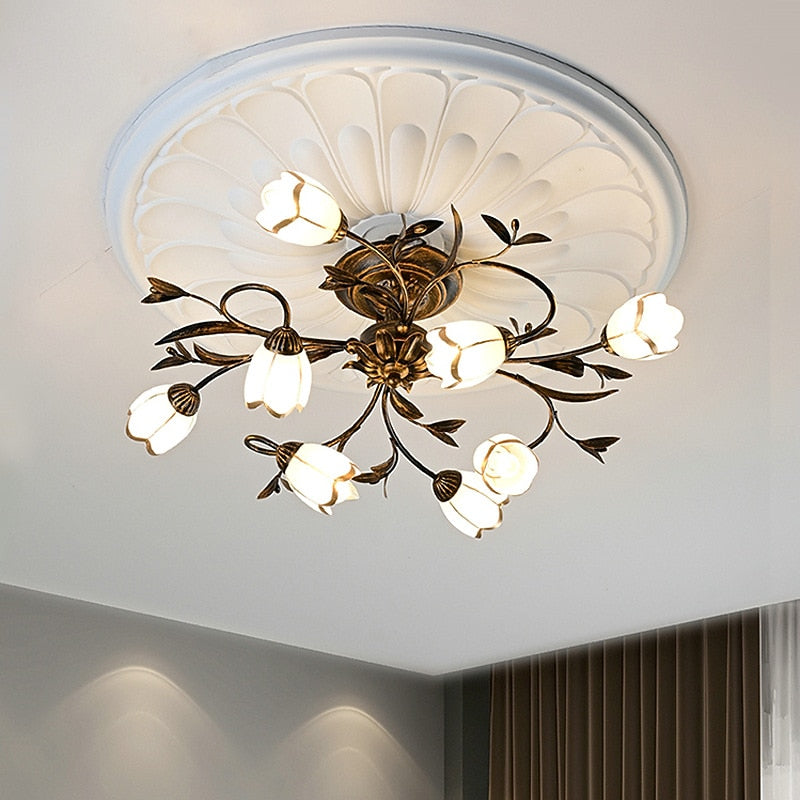 Modern Glass Branch Ceiling Light