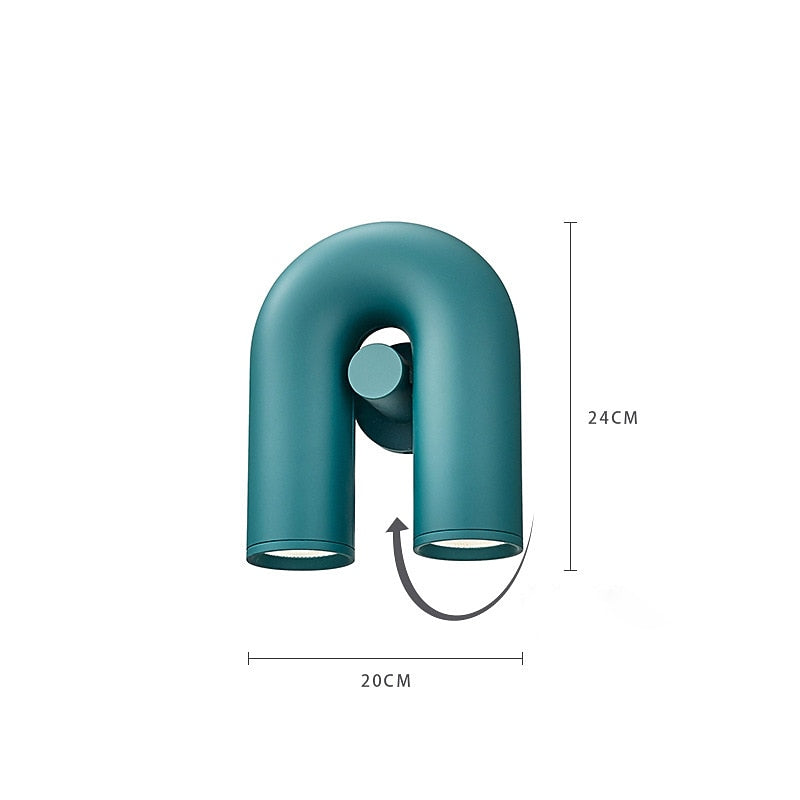 Modern Metal U-Shaped Wall Light