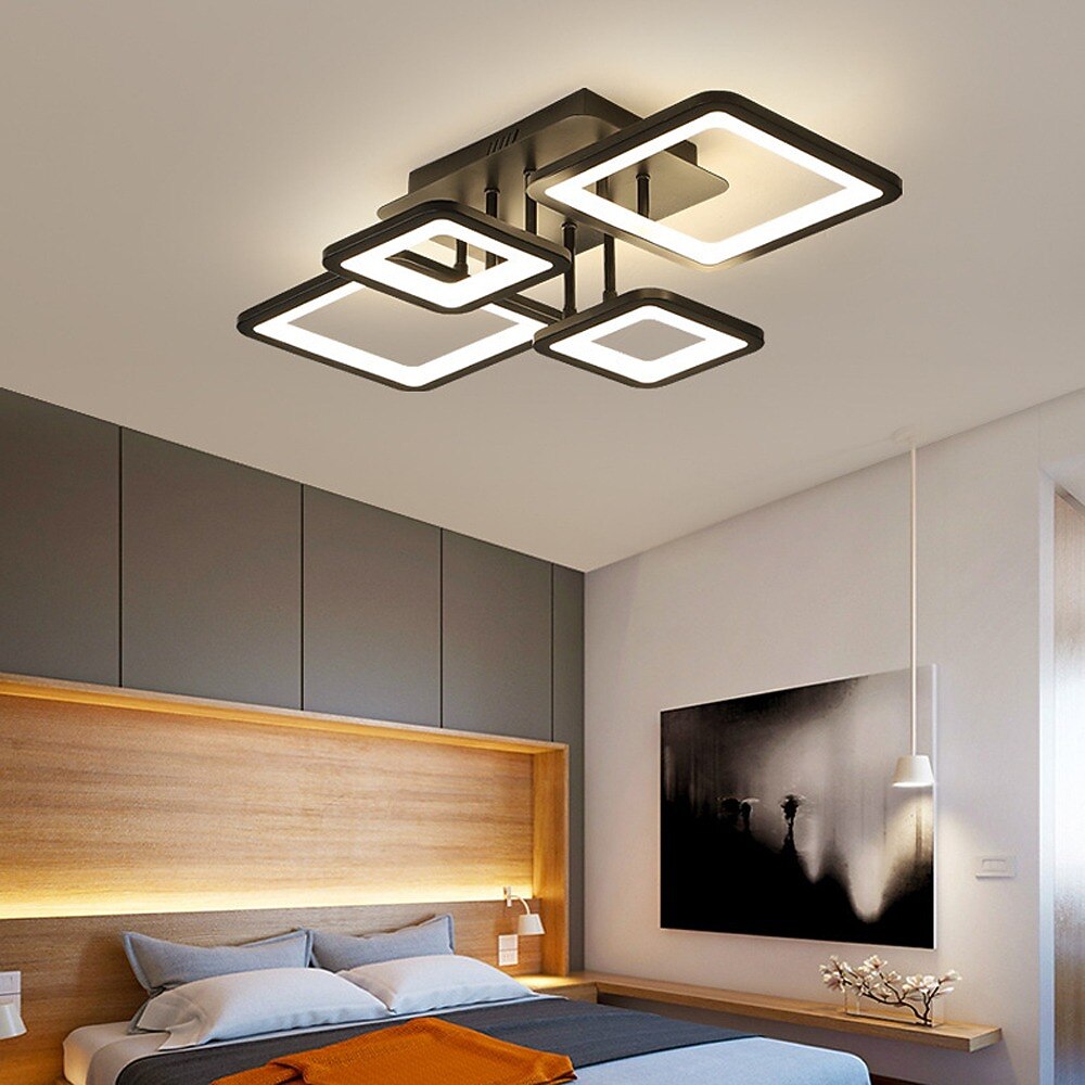 Modern Acrylic Square-Frame Ceiling Light