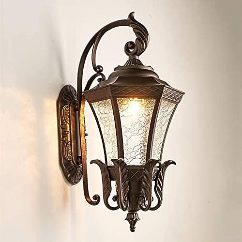 Vintage Glass Lantern Wall Light