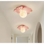 Moderne Deckenleuchte mit Harzblumen