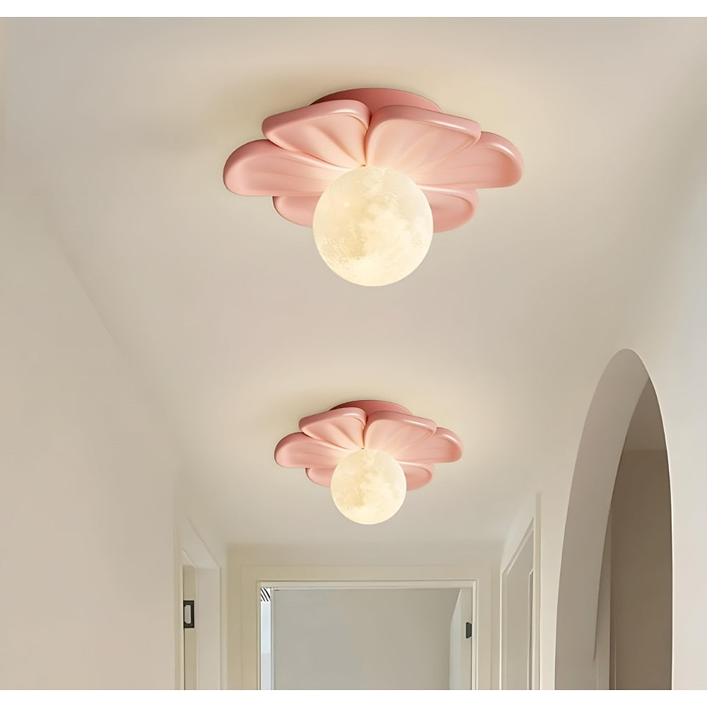 Modern Resin Flower Ceiling Light