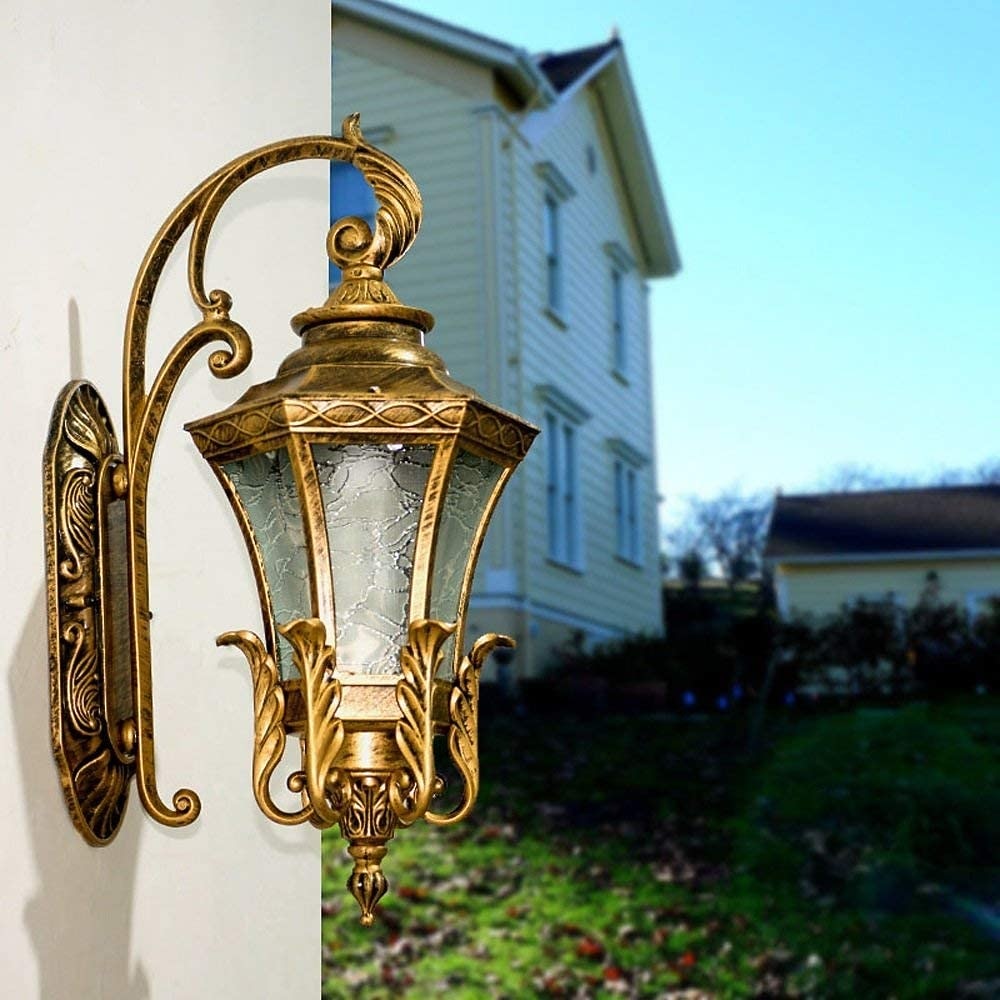 Vintage Glass Lantern Wall Light