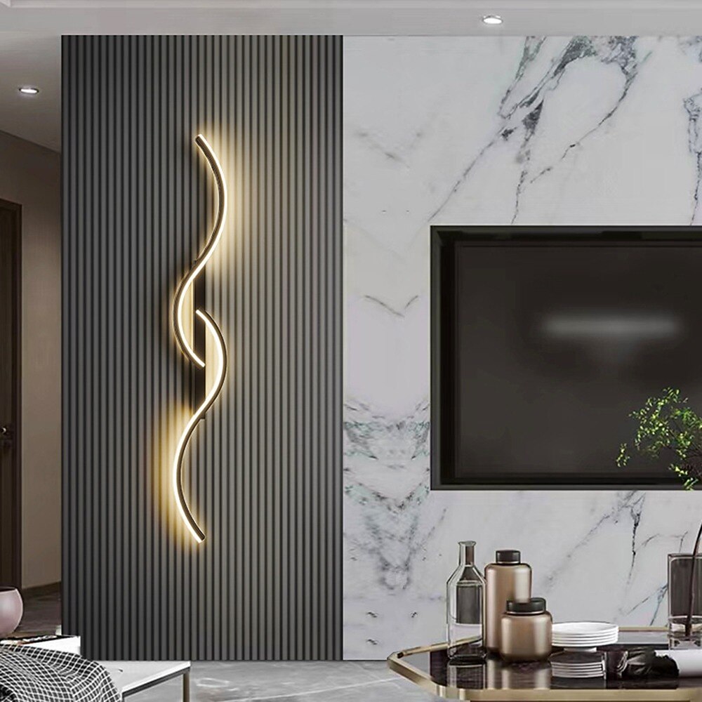 Modern Acrylic Wave Wall Light
