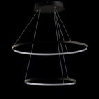 Moderne Metallring-Pendelleuchte
