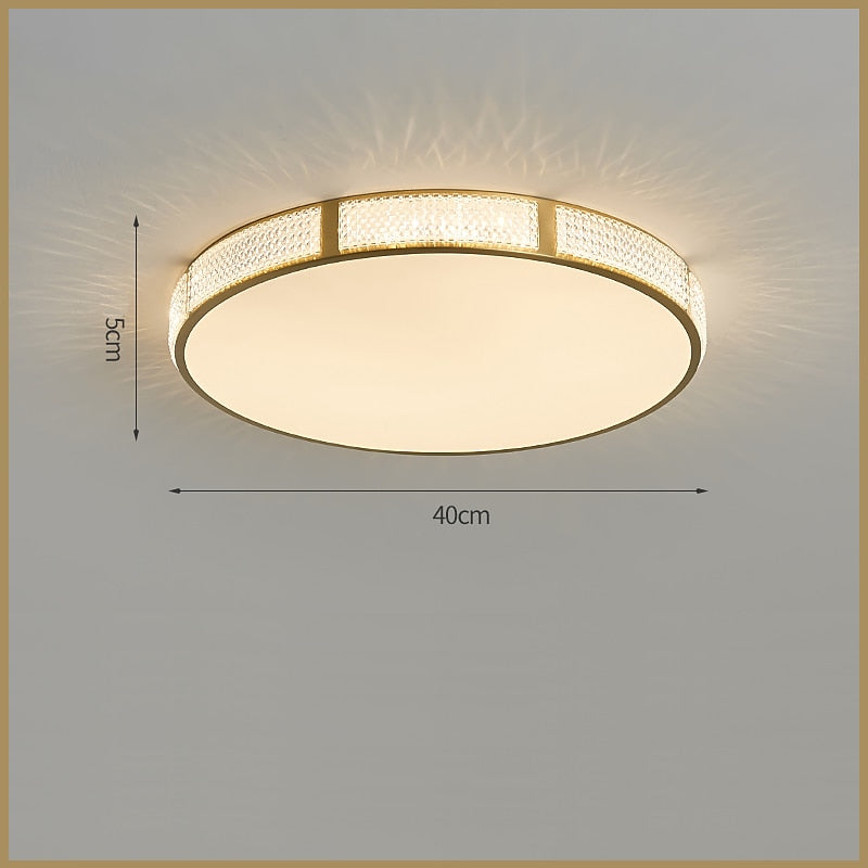 Modern Metal Drum Ceiling Light