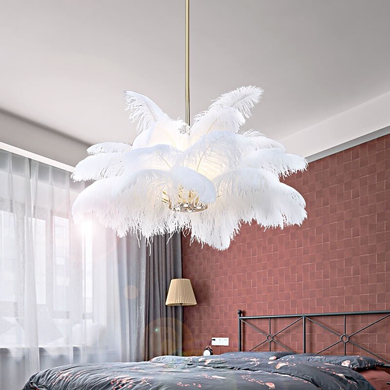 Glam Feather Feather Pendant Light