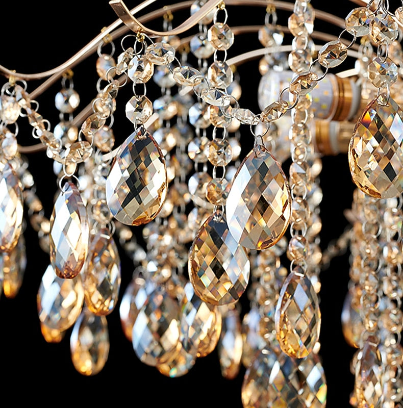 Modern Crystal Branch Chandelier