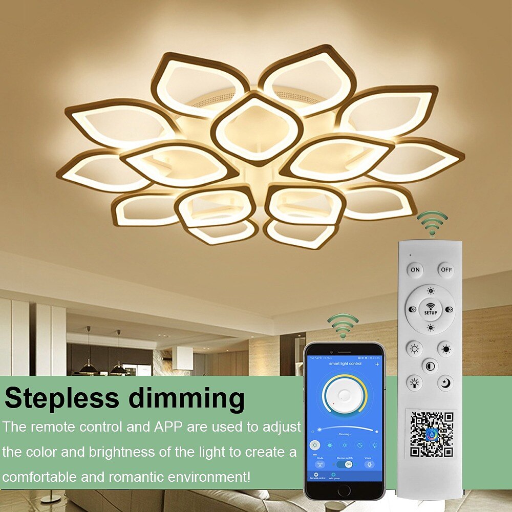 Modern Aluminum Leaf Ceiling Light