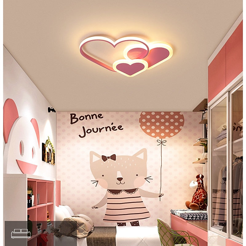 Modern Metal Heart Ceiling Light