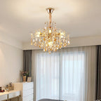 Lustre moderne en cristal en forme de branche