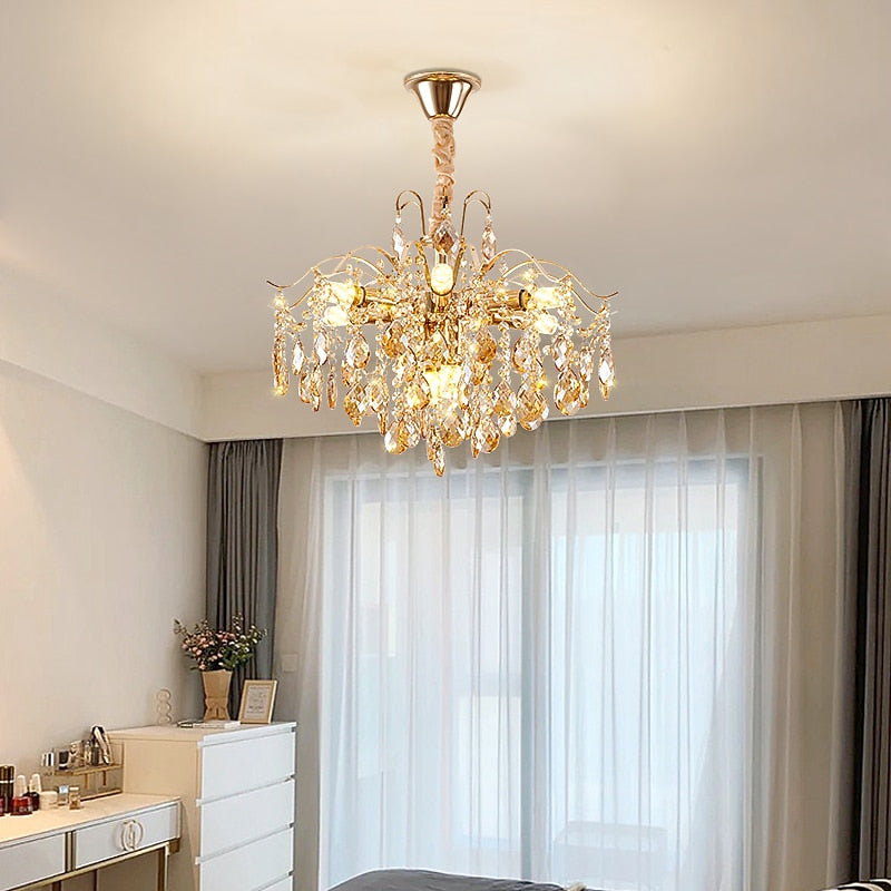 Modern Crystal Branch Chandelier
