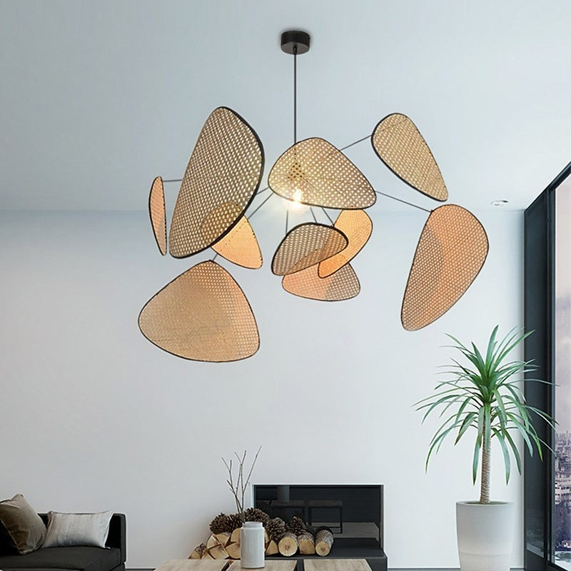 Rustic Metal Petal Pendant Light
