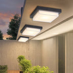 Moderne quadratische Deckenleuchte aus Metall