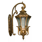 Vintage Wandleuchte mit Glaslaterne