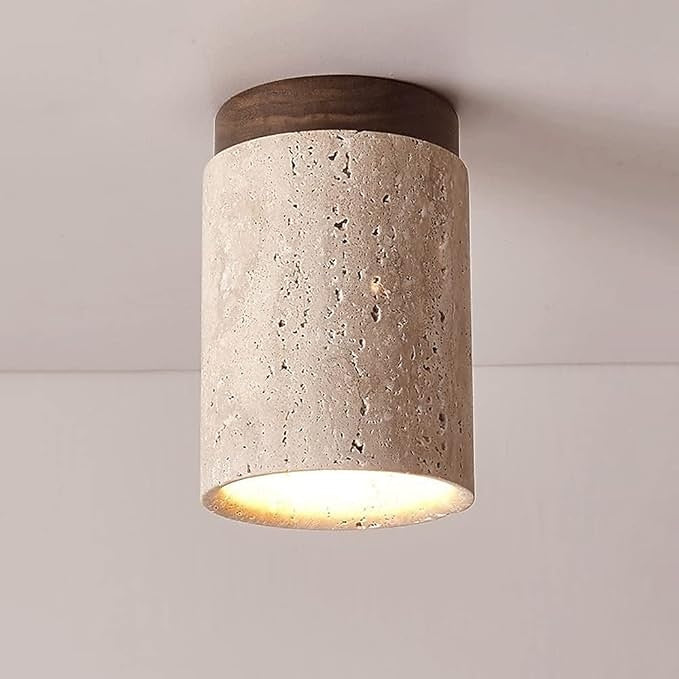 Wabi-Sabi Metal Cylinder Ceiling Light