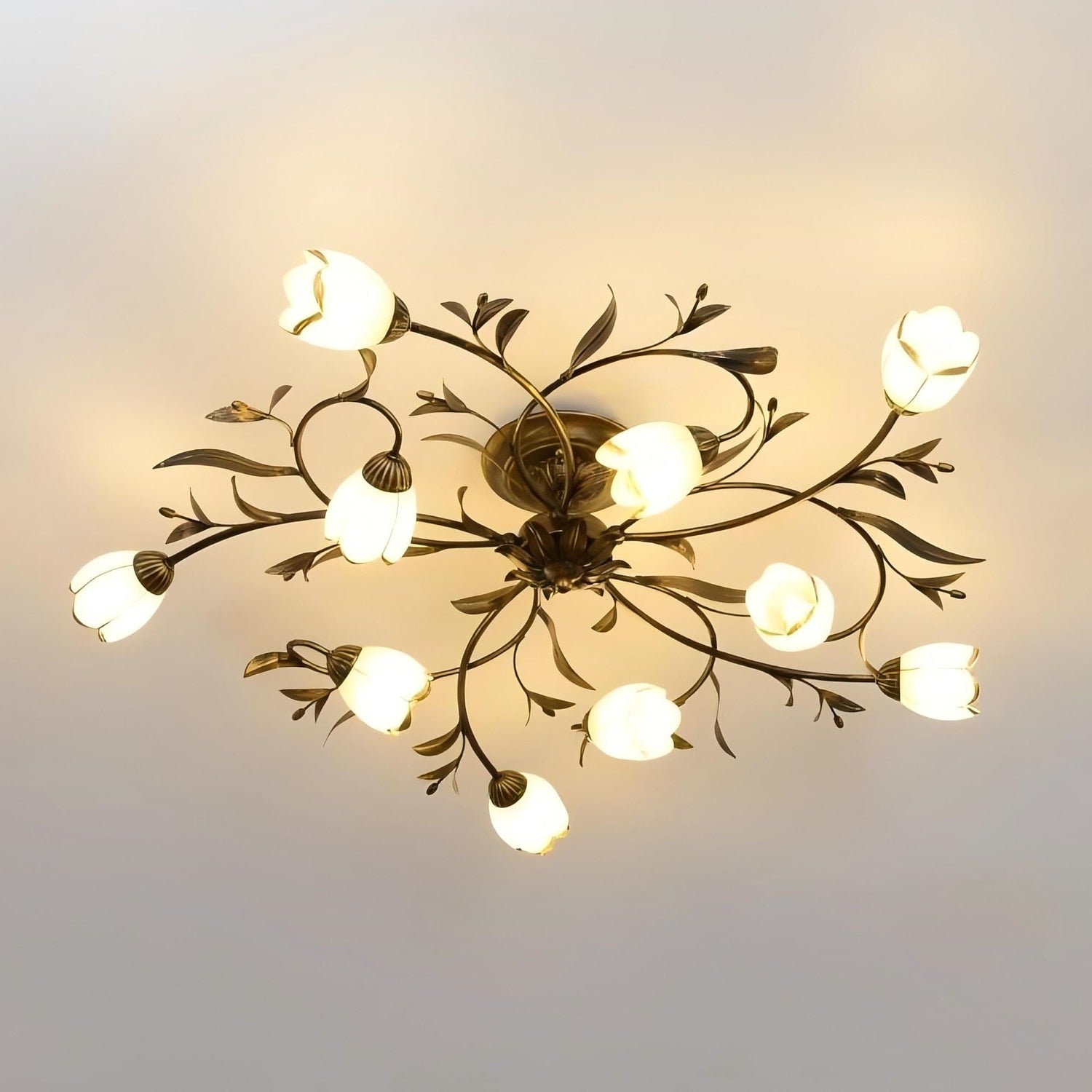 Modern Glass Branch Ceiling Light