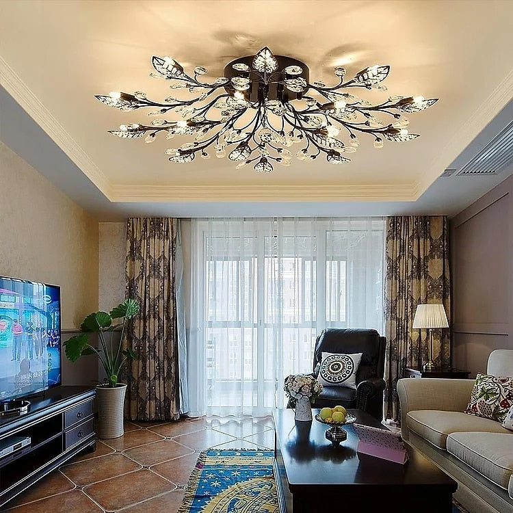 Glam Crystal Branch Ceiling Light