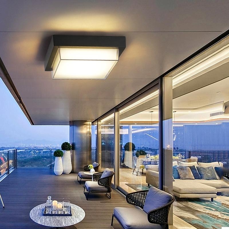 Modern Metal Square Ceiling Light