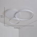 Deckenleuchte im modernen Metallring-Cluster-Design